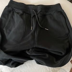 Men's Abercrombie & Fitch Black Relaxed Joggers - Size Medium